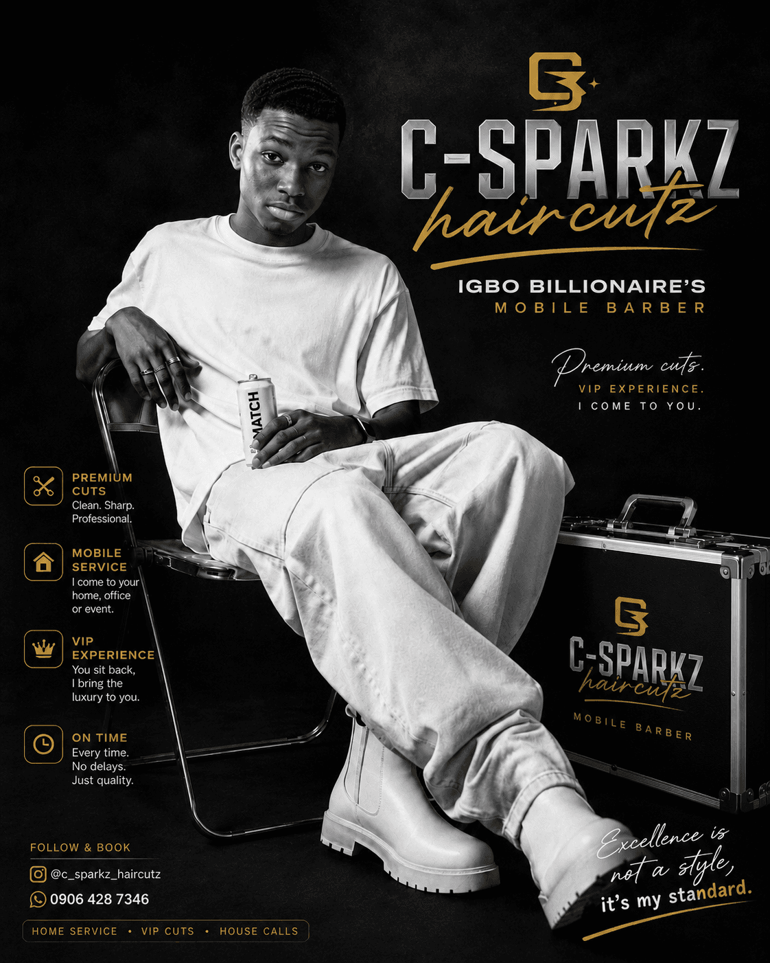 C-SPARKZ Haircutz website preview